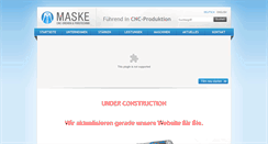 Desktop Screenshot of cnc-maske.de